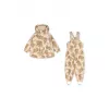 Costum impermeabil pentru ploaie captusit cu fleece - RAINY PALME - PANTHERE BEIGE - Konges Sløjd
