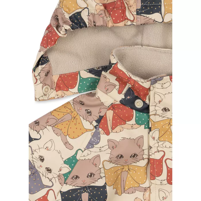 Costum impermeabil pentru ploaie captusit cu fleece - RAINY PALME  - LIKE CATS AND DOGS - Konges Sløjd