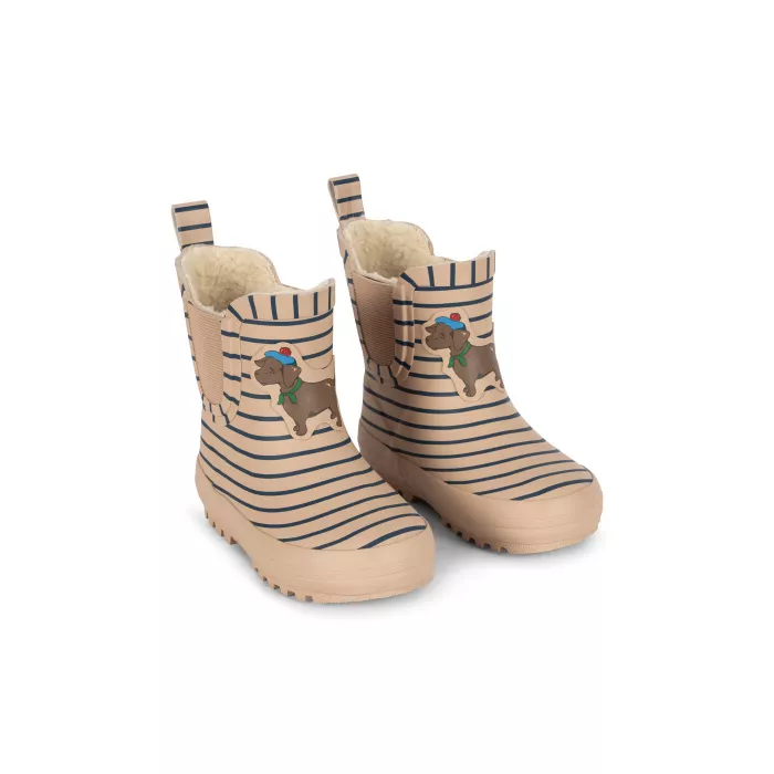 Cizme scurte din cauciuc natural Roi - STRIPE LA MER - Konges Sløjd