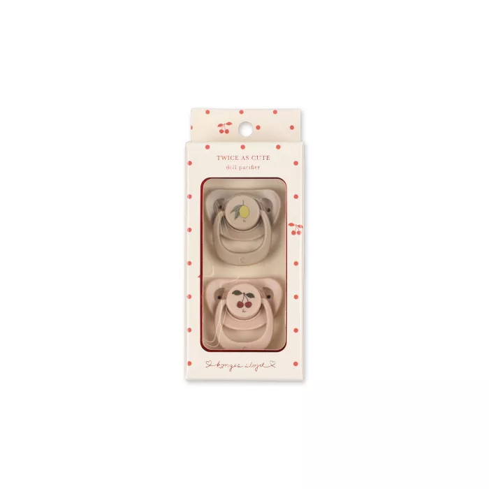 Accesorii pentru papusi - set 2 suzete - Cherry - Konges Sløjd