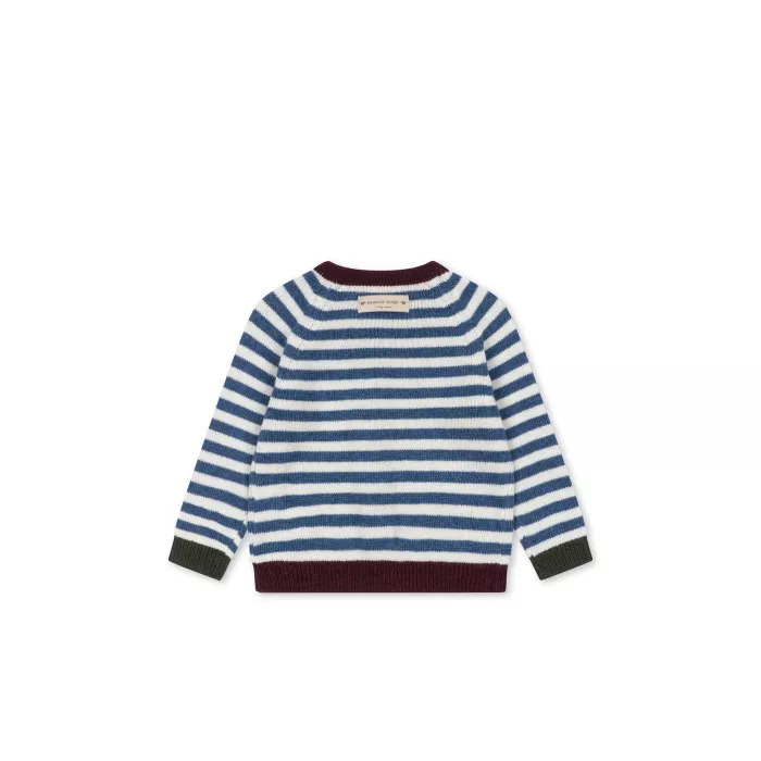 Cardigan din lana BELOU - AUTUMN STRIPE - Konges Sløjd