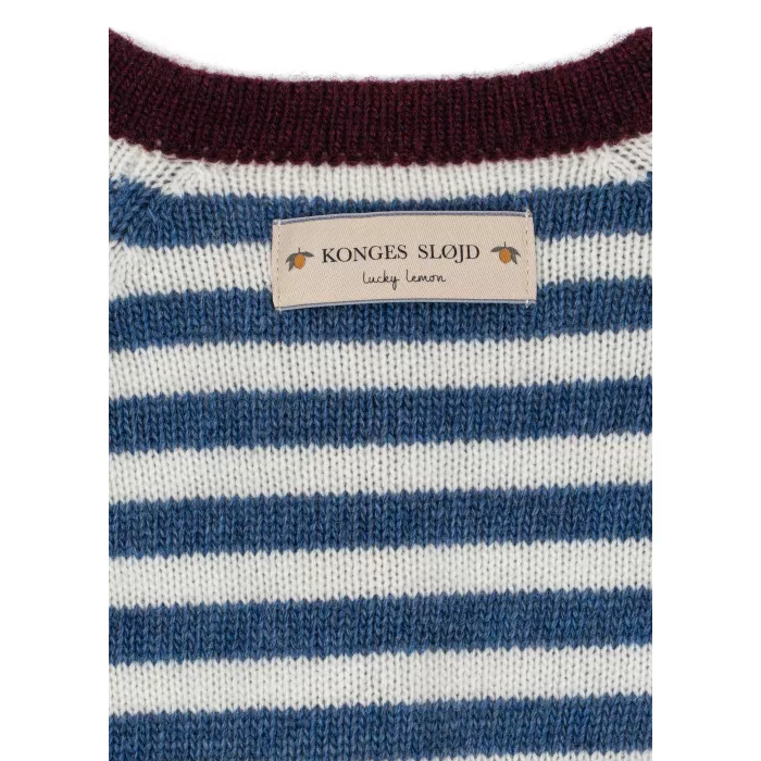 Cardigan din lana BELOU - AUTUMN STRIPE - Konges Sløjd