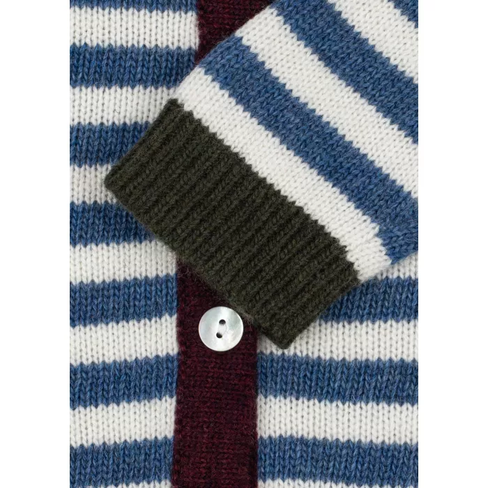 Cardigan din lana BELOU - AUTUMN STRIPE - Konges Sløjd