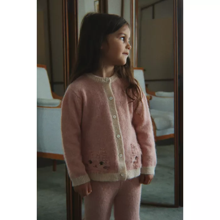 Cardigan din Amestec de Lână Alpaca