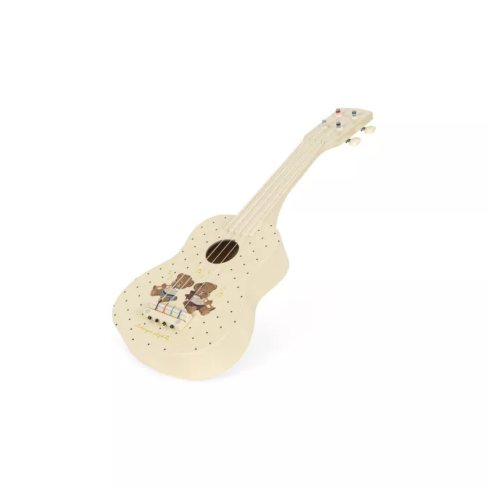Ukulele din Lemn pentru Copii, 4 Corzi | Cate-n Lună și-n Stele
