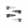 Agrafa de par cu funda - set 4 bucati - Cherry Dot - Multicolor - Konges Sløjd