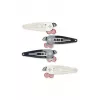 Agrafa de par cu funda - set 4 bucati - Cherry Dot - Multicolor - Konges Sløjd