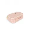 Papusa bebelus si accesorii de ingrijire in valiza - Pink Check - Konges Sløjd