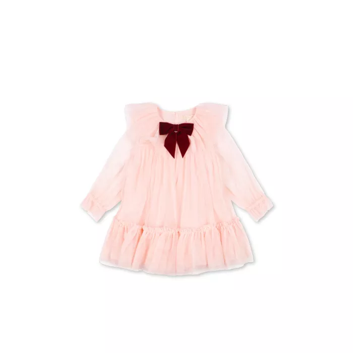 Rochita din tul cu funda - Creole Pink - Konges Sløjd
