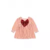 Rochita din catifea moale cu maneca lunga - GIA - Mellow Rose - Konges Sløjd