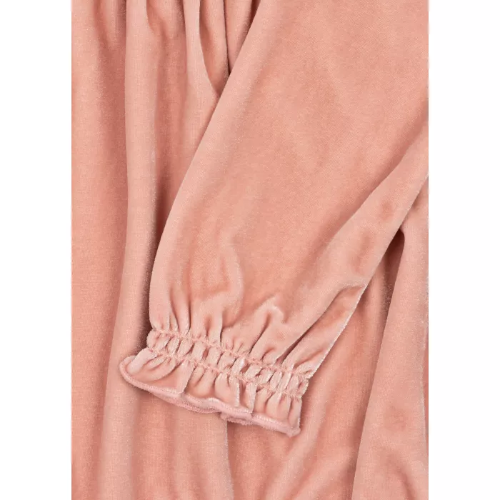 Rochita din catifea moale cu maneca lunga - GIA - Mellow Rose - Konges Sløjd