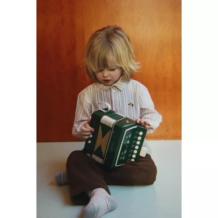 Acordeon de jucarie - Green - Konges Sløjd