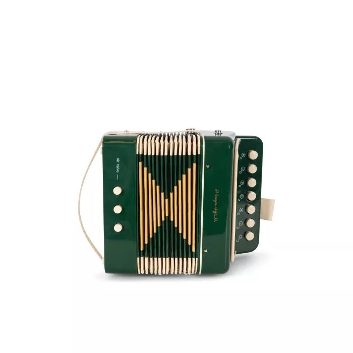 Acordeon de jucarie - Green - Konges Sløjd