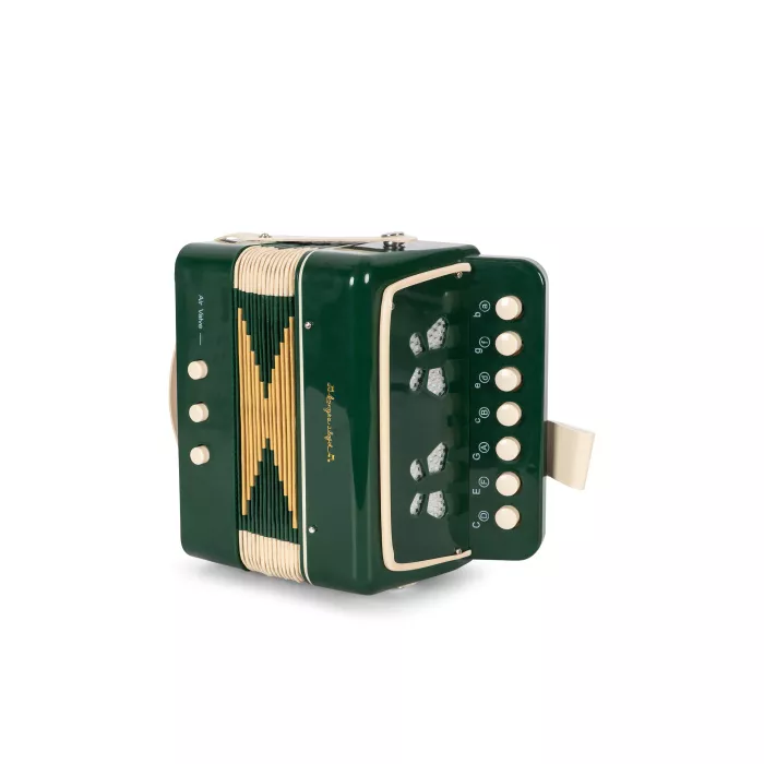 Acordeon de jucarie - Green - Konges Sløjd