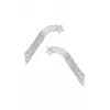 Agrafa de par in forma de stea cazatoare - set 2 bucati - Silver Mix - Konges Sløjd