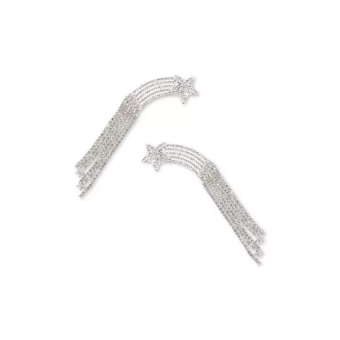 Agrafa de par in forma de stea cazatoare - set 2 bucati - Silver Mix - Konges Sløjd