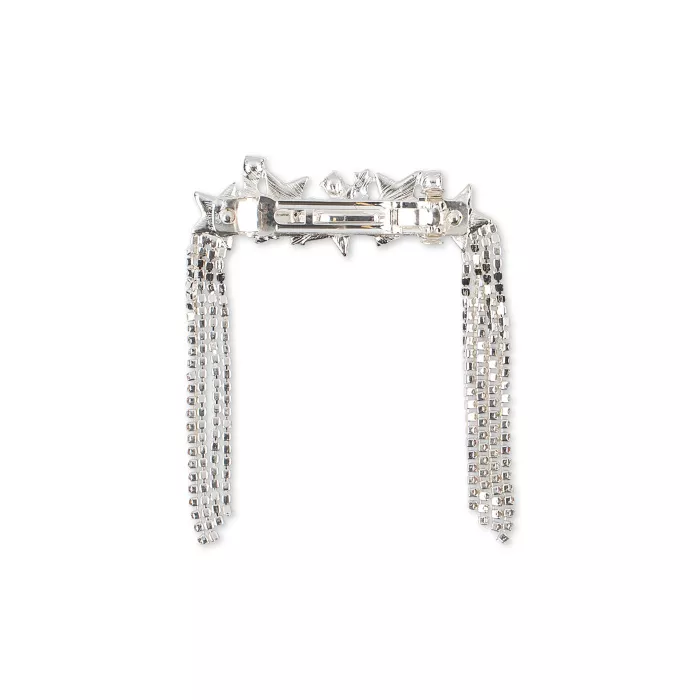 Agrafa de par mare cu stea stralucitoare - Silver Mix - Konges Sløjd