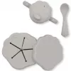 Set din silicon pentru masa copilului - Warm Grey - Konges Sløjd