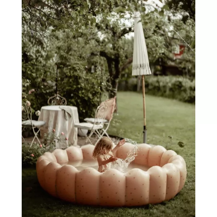 Piscina gonflabila din PVC transparent pentru copii - 160 x 45 cm - MON GRAND CHERRY - Konges Sløjd