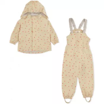 Costum impermeabil pentru ploaie - RAINY PALME - GOLDIE - Konges Sløjd Costum impermeabil pentru ploaie - RAINY PALME - GOLDIE - Konges Sløjd