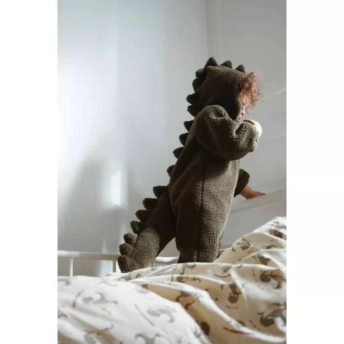 Salopeta din material Teddy - DINO - Konges Sløjd