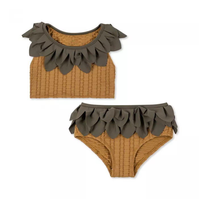 Costum de baie cu 2 piese pentru copii - BONE BROWN - Konges Sløjd