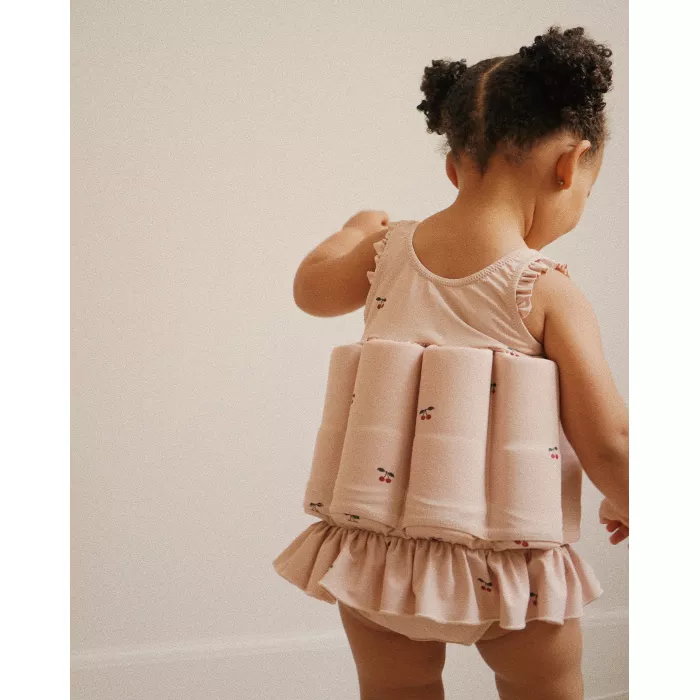 Costum de baie fara maneci, cu capsule de plutire - CHERRY BLUSH - Konges Sløjd