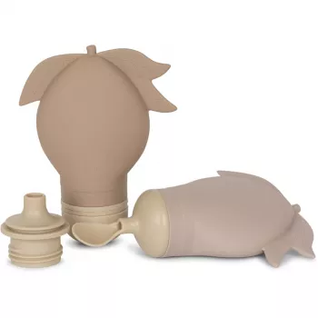 Sticla din silicon pentru smoothie - Set 2 buc - Lilac/Shitake - Konges Sløjd Sticla din silicon pentru smoothie - Set 2 buc - Lilac/Shitake - Konges Sløjd