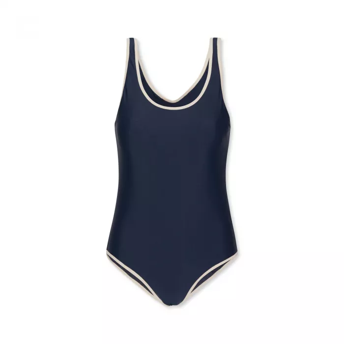Costum de baie intreg pentru mama cu protectie UV 50+ - Manon - DRESS BLUE - Konges Sløjd