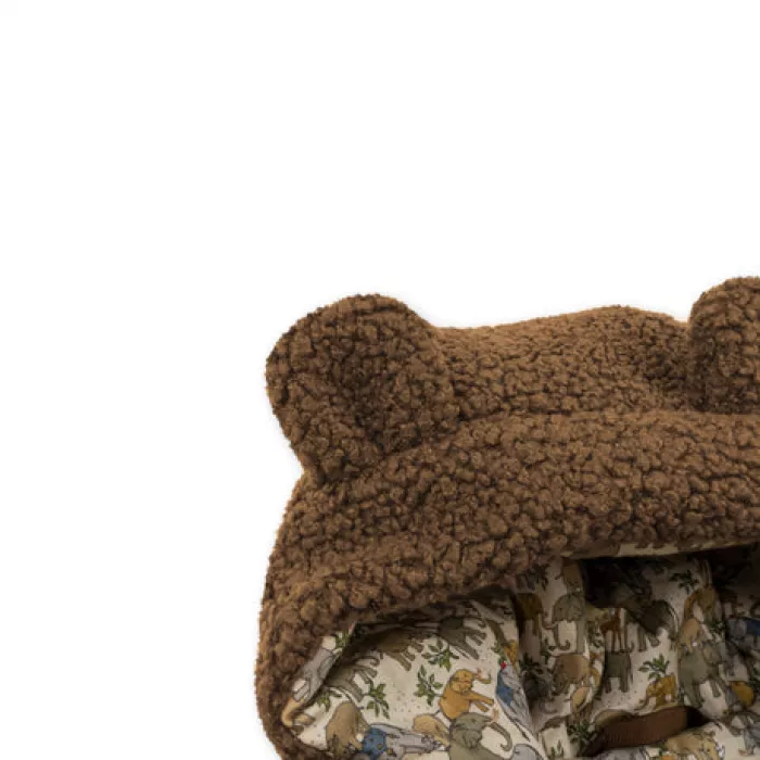 Salopeta captusita din material teddy - SHITAKE - Konges Sløjd