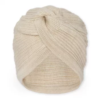 Caciula beanie cu nod decorativ din lana merinos - ALMOND MILK - Konges Sløjd Caciula beanie cu nod decorativ din lana merinos - ALMOND MILK - Konges Sløjd