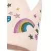 Coroana pentru aniversare din bumbac organic - Rainbow GLITTER - Konges Sløjd