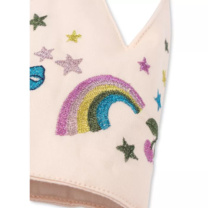 Coroana pentru aniversare din bumbac organic - Rainbow GLITTER - Konges Sløjd