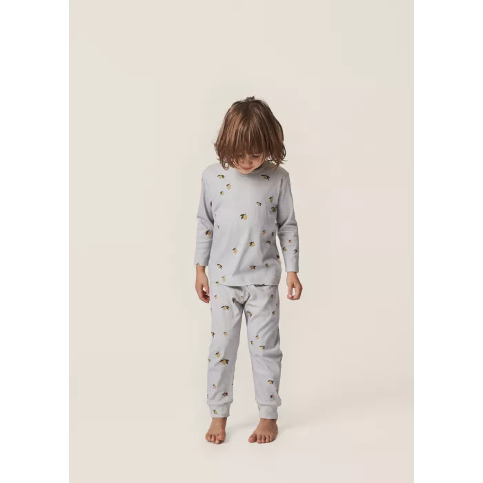 Pijama cu maneca lunga din bumbac organic - LEMON HARBOR - Konges Sløjd