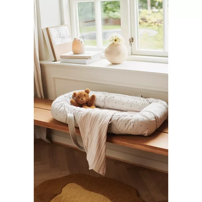 Babynest / Baby lift din bumbac organic Gro - Classic dot Dumbo Grey - Liewood