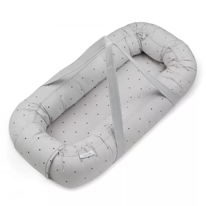 Babynest / Baby lift din bumbac organic Gro - Classic dot Dumbo Grey - Liewood