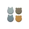 Set 4 boluri din silicon Iggy - Golden caramel/blue multi mix - Liewood Set 4 boluri din silicon Iggy - Golden caramel/blue multi mix - Liewood