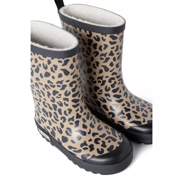 Cizme din cauciuc natural cu captuseala - Mason - Mega leo Oat mix - Liewood