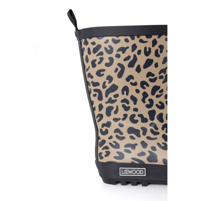 Cizme din cauciuc natural cu captuseala - Mason - Mega leo Oat mix - Liewood