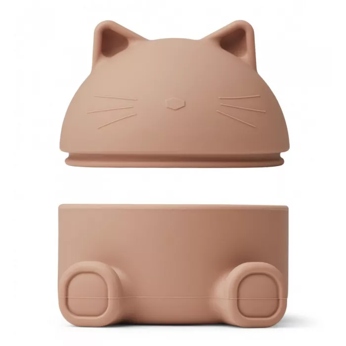 Cutiuta organizator din silicon - Cat Dark Rose - Liewood