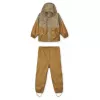 Costum impermeabil din material softshell - Peter - Golden Caramel/Oat - Liewood Costum impermeabil din material softshell - Peter - Golden Caramel/Oat - Liewood