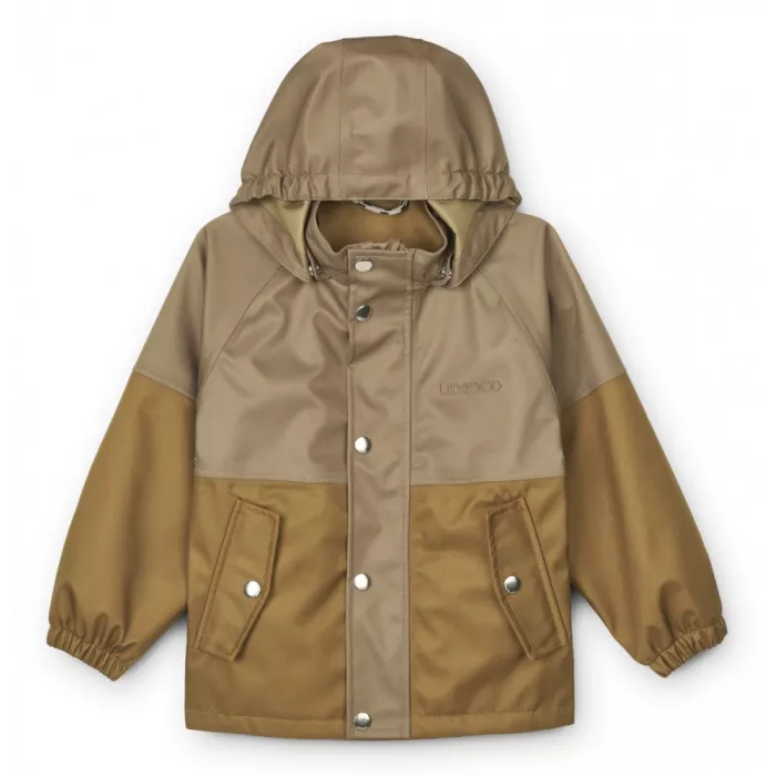 Costum impermeabil din material softshell - Peter - Golden Caramel/Oat - Liewood Costum impermeabil din material softshell - Peter - Golden Caramel/Oat - Liewood