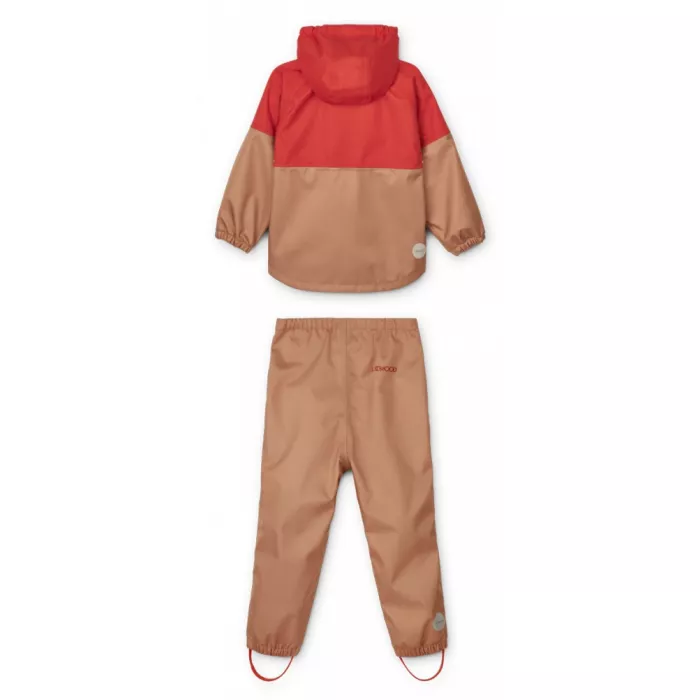 Costum impermeabil din material softshell - Peter - Tuscany Rose/Apple Red - Liewood Costum impermeabil din material softshell - Peter - Tuscany Rose/Apple Red - Liewood
