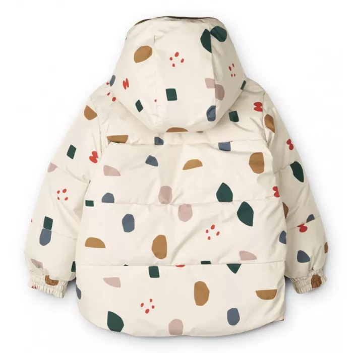 Jacheta de iarna reversibila cu umplutura din puf de gasca - Paloma - Geometric Foggy Mix - Liewood Jacheta de iarna reversibila cu umplutura din puf de gasca - Paloma - Geometric Foggy Mix - Liewood