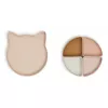Farfurie compartimentata din silicon - Arne Divider - Cat Rose Multi Mix - Liewood