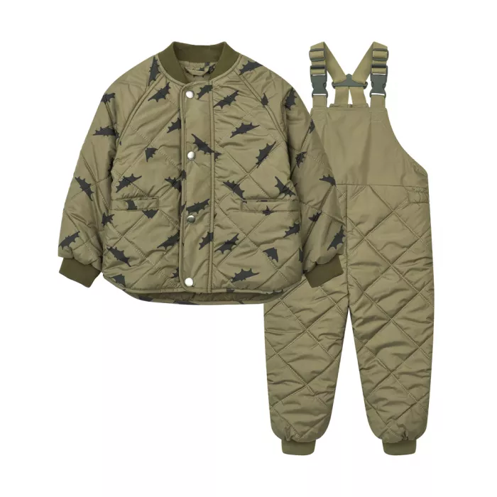 Costum termo pentru copii - Jennifer - Bats / Khaki - Liewood