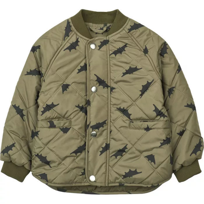 Costum termo pentru copii - Anniston - Bats / Khaki - Liewood