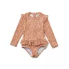 Costum de baie intreg cu maneca lunga cu protectie UV 50+ - Sille - Mini Leo Tuscany Rose - Liewood