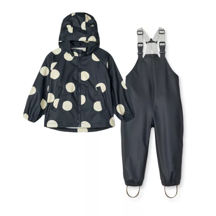 Costum impermeabil pentru ploaie - Melodi - Mega Dot/Midnight Navy - Liewood Costum impermeabil pentru ploaie - Melodi - Mega Dot/Midnight Navy - Liewood