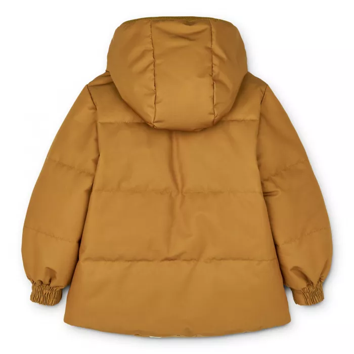 Jacheta de iarna reversibila cu umplutura din puf de gasca - Paloma - Mega Leo/Golden Caramel - Liewood
